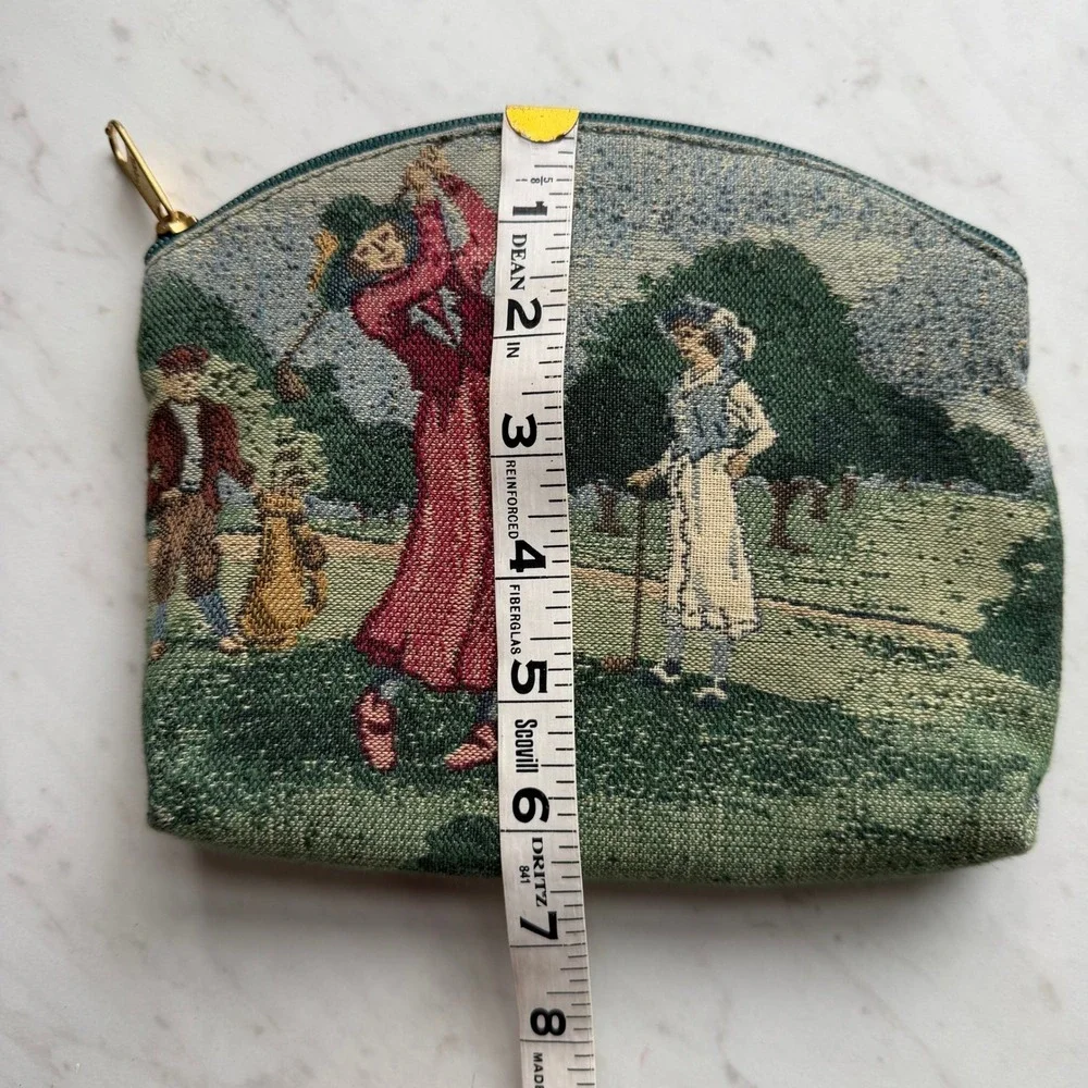 VTG Tolon Women's Golf Pouch Small Green Victorian Sports Talon Zip Ladie's Golf
